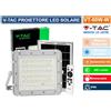 V-TAC VT-80W FARO LED FLOODLIGHT 10W BIANCO PANNELLO SOLARE TELECOMANDO - IP65
