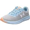 Under Armour Ua W Charged Impulse 3 Knit, Scarpa da corsa Donna, White White Metallic Silver, 41 EU