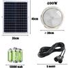 FARO LED PANNELLO SOLARE LAMPADA 200W 400W PLAFONIERA SENSORE CREPUSCOLARE IP65