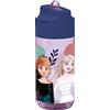 p:os 35445 - Frozen La Regina di Ghiaccio 2 - Borraccia per bambini, borraccia con cannuccia integrata, capacità circa 430 ml, a prova di perdite, per la scuola, lo sport e il tempo libero