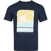 O'Neill T-Shirt Manica Corta Bandiera Onda, Maglietta Intima Uomo, 15011 Inchiostro Blu, XXL-3XL