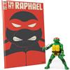 The Loyal Subjects Action Figure con Fumetto TMNT BST AXN Ninja Turtles Tartarughe Ninja Raffaello