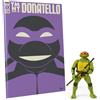 The Loyal Subjects Action Figure con Fumetto TMNT BST AXN Ninja Turtles Tartarughe Ninja Donatello