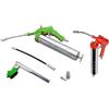 INGRASSATORE PNEUMATICO AUTO AD ARIA E PISTOLA POMPA MANUALE CON TUBI KIT 6 PZ