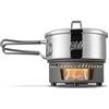 Esbit Set di cottura a combustibile secco - Fornello da campeggio per esterni 1000 ml con pentola in acciaio inox - Maniglie pieghevoli - Set di fornelli da campeggio