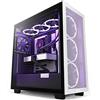 Nzxt H7 Flow Case Da Gioco Per Pc Mid Tower Atx, Porta I/O Usb Tipo-C Anteriore, Pannello Laterale In Vetro Temperato A Sgancio Rapido, Nero Bianco, ‎48 x 23 x 50.5 cm, 10 Kg