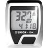 Rms CICLOCOMPUTER CONTACHILOMETRI BICI MTB CON FILO 8 FUNZIONI OROLOGIO VELOCITA' GP
