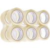 Amazon Basics Nastro da imballaggio, da 50 mm x 55 m, spessore di 0.07 mm (12 rotoli), trasparente