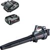 AL-KO Soffiatore a batteria LB 1860, 18 V agli ioni di litio (batteria e caricatore inclusi), velocità dell'aria 45 m/s, volume di 450 m³, 2 accessori per tubi, modalità Eco/Power, nero