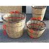 G&G Cesta,Corba (Cartedda)Contenitore Porta Legna in Canna Intrecciata a Mano