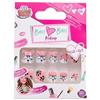 Grandi Giochi - Baci Baci Make Up Nail Art, Unghie Adesive, Assortite in 6 Varianti, LUB08000