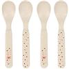 LÄSSIG Set di cucchiai per bambini (4 pezzi) Posate per bambini senza melamina, senza BPA, lavabili in lavastoviglie e in microonde/Spoon Set Little Water Whale