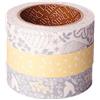 Dailylike Set 3 nastri adesivi cotone winter forest 15 mm x3 m.