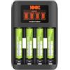 Gp Batteries Peakpower Super Fast 1000mah Batteries Charger 4 Units Oro