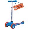 HUDORA Monopattino Flitzkids 2.0 I Wonders | Monopattino per bambini stabile con pedana grande I Monopattino mini a tre ruote regolabile e trasportabile, peso fino a 50kg I In alluminio per bambini