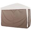 Siena Garden Set di pannelli laterali tortora per starter gazebo pieghevole, 3 x 3 m, rivestimento in poliestere 140 g/m², rivestito in PU, 4 pezzi, tortora
