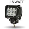 FARETTO 18W 12V LED PER AUTO FLOOD LUCE FREDDA 6000°K 60° FARO UNIVERSALE