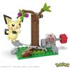 MATTEL Pokémon Mega Construx Construction Set Pichu's Forest Forage Mattel