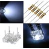 STG-TOP DIODI LED PIRANHA 4 PIN piedini alta luminosità 3mm 5mm BIANCO VERDE ROSSO BLU