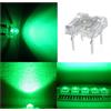 STG-TOP DIODI LED PIRANHA 4 PIN piedini alta luminosità 3mm 5mm BIANCO VERDE ROSSO BLU