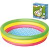 Bestway Piscina gonfiabile gioco Bambini Bestway rotonda da giardino 102x25cm a 3 anelli