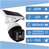 FOYU Lampada solare LED LUCE sensore di movimento 60w TELECAMERA FINTA IP65 FO-TA126