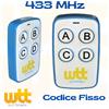LIFE Radiocomando universale telecomando per cancello apricancello 4 canali x 433 MHz