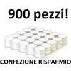 900 pz. Candele Tealight Scaldavivande Durata 4 ore Senza Aroma Lumini Candeline