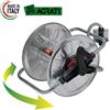 AGRATI AVVOLGITUBO A MURO GIREVOLE IN ACCIAIO ZINCATO PER TUBO GIARDINO 1/2" MAX 50 MT.