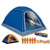 TENDA CAMPEGGIO CANADESE 6 POSTI MARE CAMPING ZANZARIERA SACCA TRASPORTO GITE