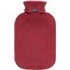 Fashy Borsa dell'acqua calda con rivestimento a collo alto, 2 l, colore: rosso ruggine