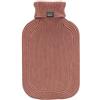 Fashy Borsa dell'acqua calda con rivestimento a collo alto, marrone, 2 l