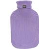 Fashy Borsa dell'acqua calda con fodera a collo alto, lilla, 2 l