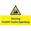 Viking Signs Cartello di avvertimento per carrelli elevatori - 300 x 200 mm - A4L