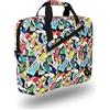 NGS MONRAY NGS GINGER TRAINERS - Valigietta per Ordinatore Portatile Laptop fino a 15,6'', Borsa per Computer con Scomparti e Tasca Esterna, Stampa di Sneaker Colorati