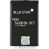 02811EA BATTERIA ORIGINALE BLUE STAR 1200mAh PILA LITIO NEW PER NOKIA 2700 3720 5220 C5