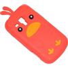 03065EA Bird Custodia Silicone Samsung Galaxy S Duos S7562 Trend S7560 Plus S7580 Rossa