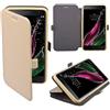 02FFC4A Custodia Book Cover Silicone Flip Stand Case Libro Samsung Galaxy S7 G930 Gold