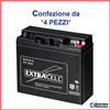 YAMADA * CONF.4PZ * BATTERIA 12V 18A PIOMBO GEL ERMETICA ALLARMI UPS ELETTRONICA 18AH