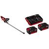 einhell GE-CH 1846 Li Solo Tagliasiepi, 18 V, Rosso + 2X 3,0Ah & Twincharger PXC Starter Kit
