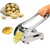 Hongu Cippatrice taglia Patate Patatine Fritte chips Cutter 2 dimensioni lame acciaio