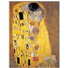 Artopweb Pannelli Decorativi Klimt der Kuss Quadro, Legno, Multicolore, 50x1.8x70 cm, 248 unità