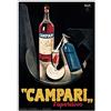Artopweb EC21924 Marcello NIZZOLI Campari L Aperitivo Decorative Panel, Wood MDF, Multicolour, 69x98 Cm