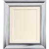 FRAMES BY POST Scandi - Cornice portafoto vintage in argento con supporto avorio e supporto posteriore, 10 x 10 cm, per immagini di dimensioni 8 x 8