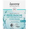 lavera Doccia fissa 2 in 1 base sensitiva Hydro Feeling - con aloe vera biologica e cheratina vegetale - pulisce senza seccarsi - 3 volte più efficace del gel doccia liquido - Cosmetici naturali - 1