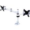 ITEK Supporto da scrivania per Doppio Monitor (Max 10Kg cad), Elegant Ergonimic