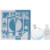 Hermès Hermes EAU DES MERVEILLES BLEUE EDT 100 ML + BODY LOTION 80 ML SET REGALO
