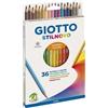 Giotto Fila Pastelli a Colori Assortiti Giotto Stilnovo da 36 Pezzi Esagonali Verniciati