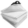 VOUNOT® Telo Impermeabile Esterno 4x6m, Telone Occhiellato Impermeabile Rinforzato PE 180 g/m², Telo Protettivo Multiuso per Barche, Legno, Piscina, Mobili da giardino, Auto, Bianco Trasparente