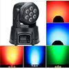 ROHS FARO STROBO RGB DJ FARETTO 7 LED X 10W testa rotante 360° COLORI EFFETTO DISCO